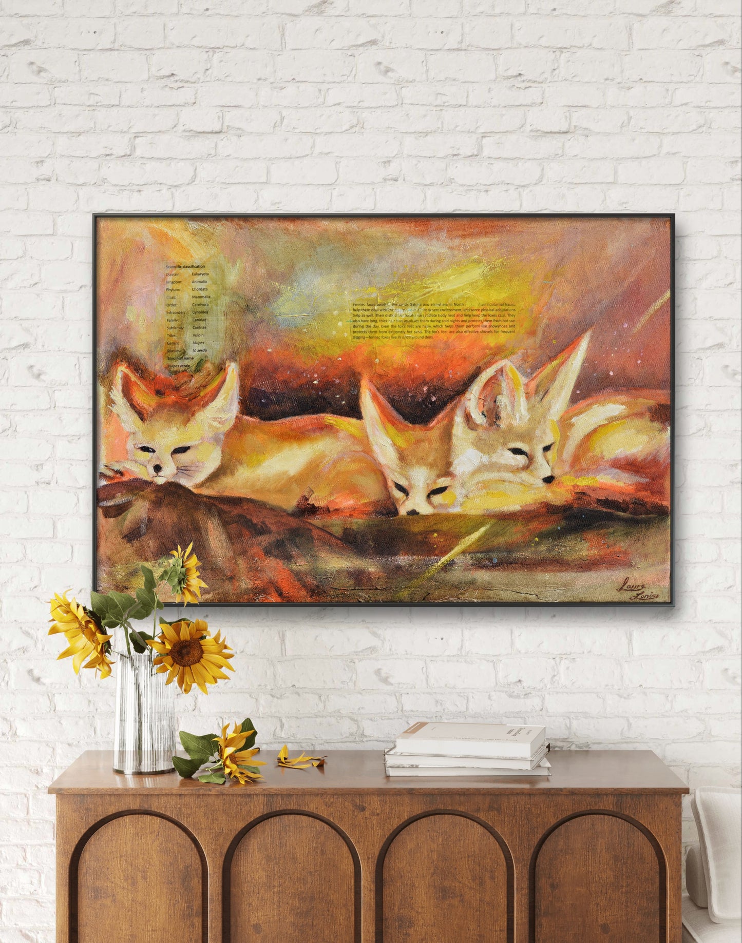 "Dunes aflame" canvas print - Laura Lončar