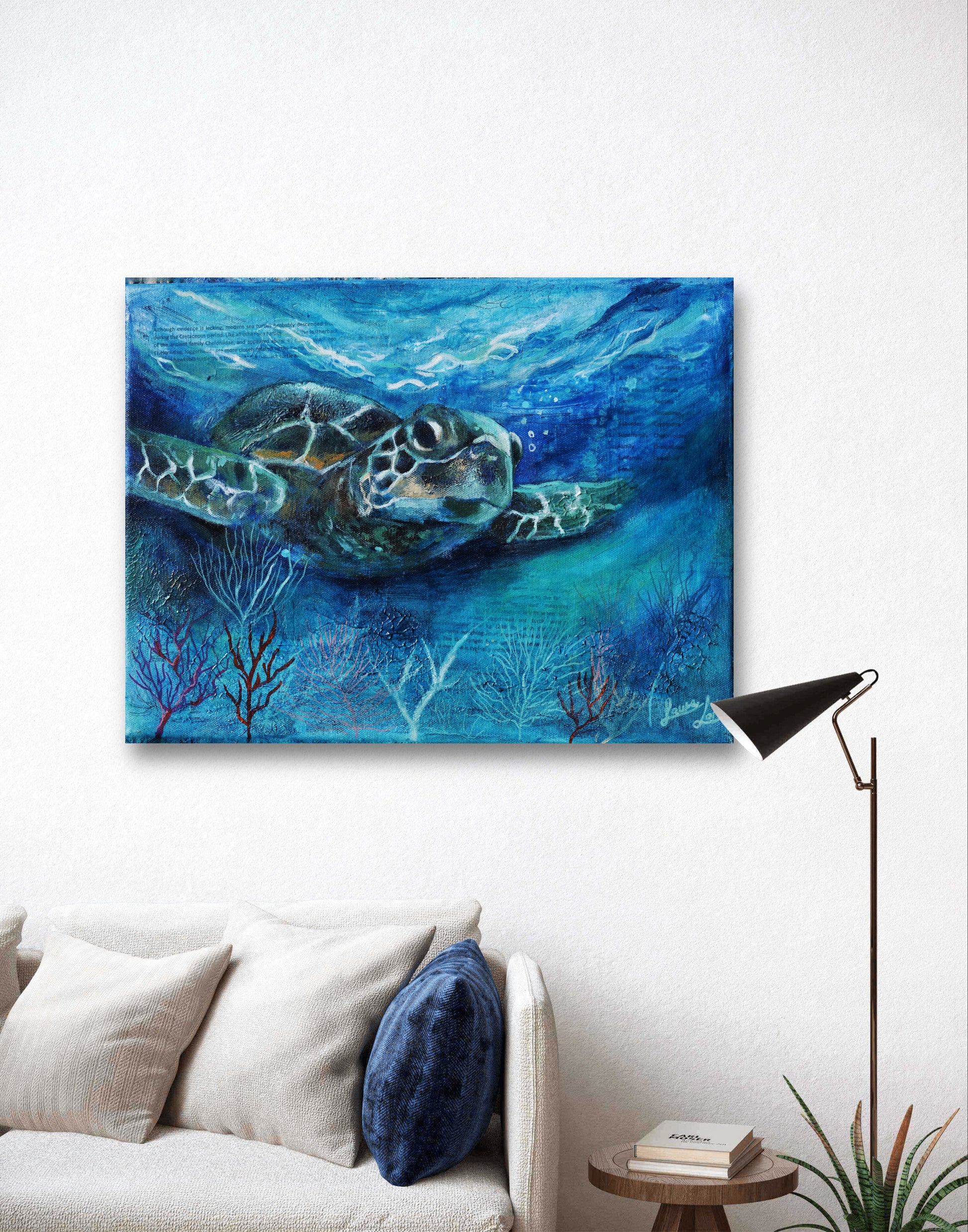 "Emerald waters" canvas print - Laura Lončar