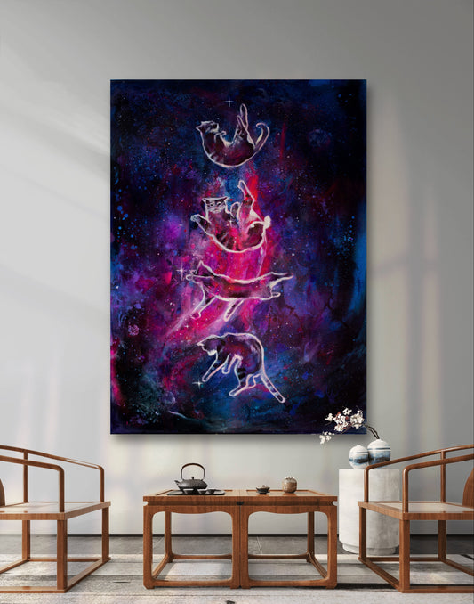 "Falling through space and time" canvas print - Laura Lončar