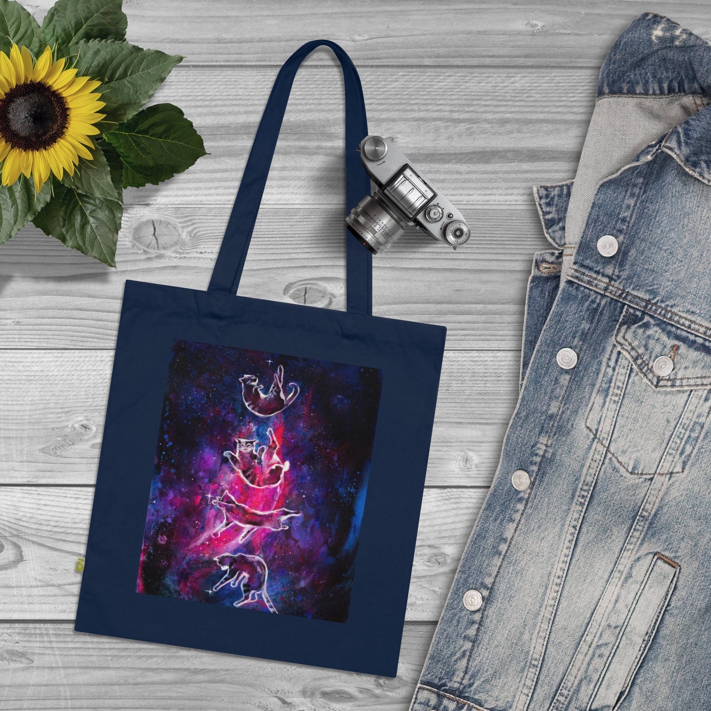 "Falling through space and time" Organic cotton tote Bag - Bags - Laura Lončar