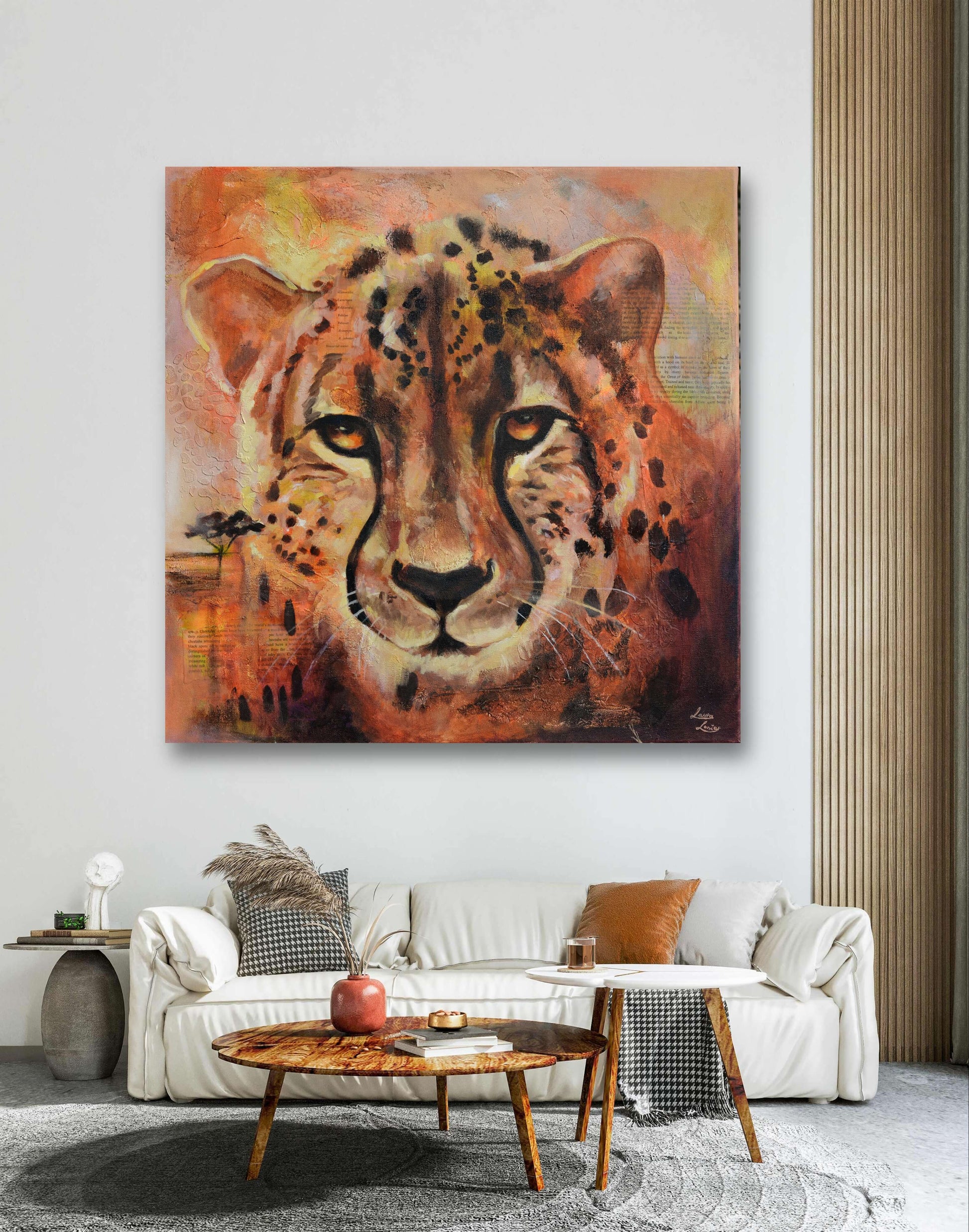 "Fire in my eyes" canvas print - Laura Lončar