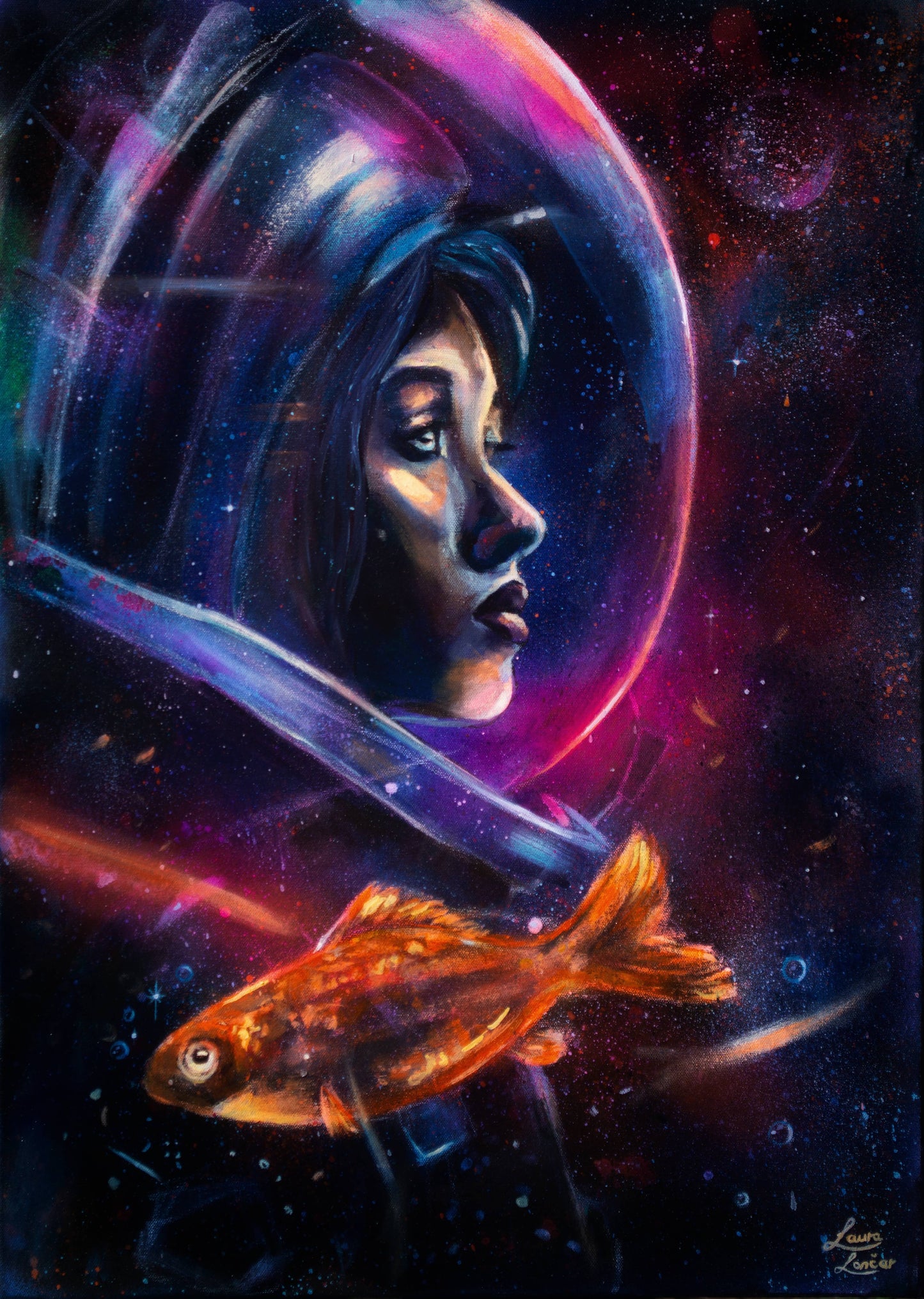 "Gaze into infinity" print - Laura Lončar