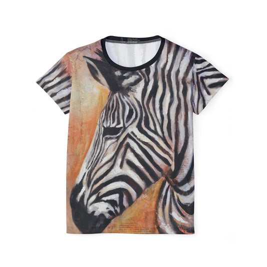 Women's sports tee - zebra print - All Over Prints - Laura Lončar
